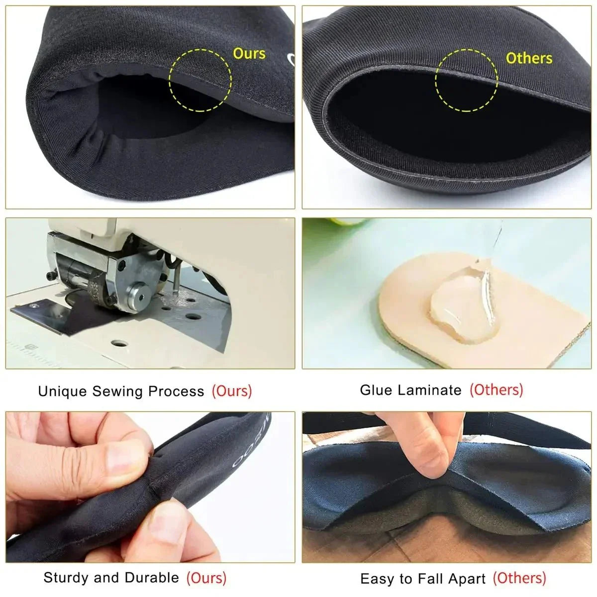 3D Concave Design Eye Mask – Light Blocking Sleep Aid