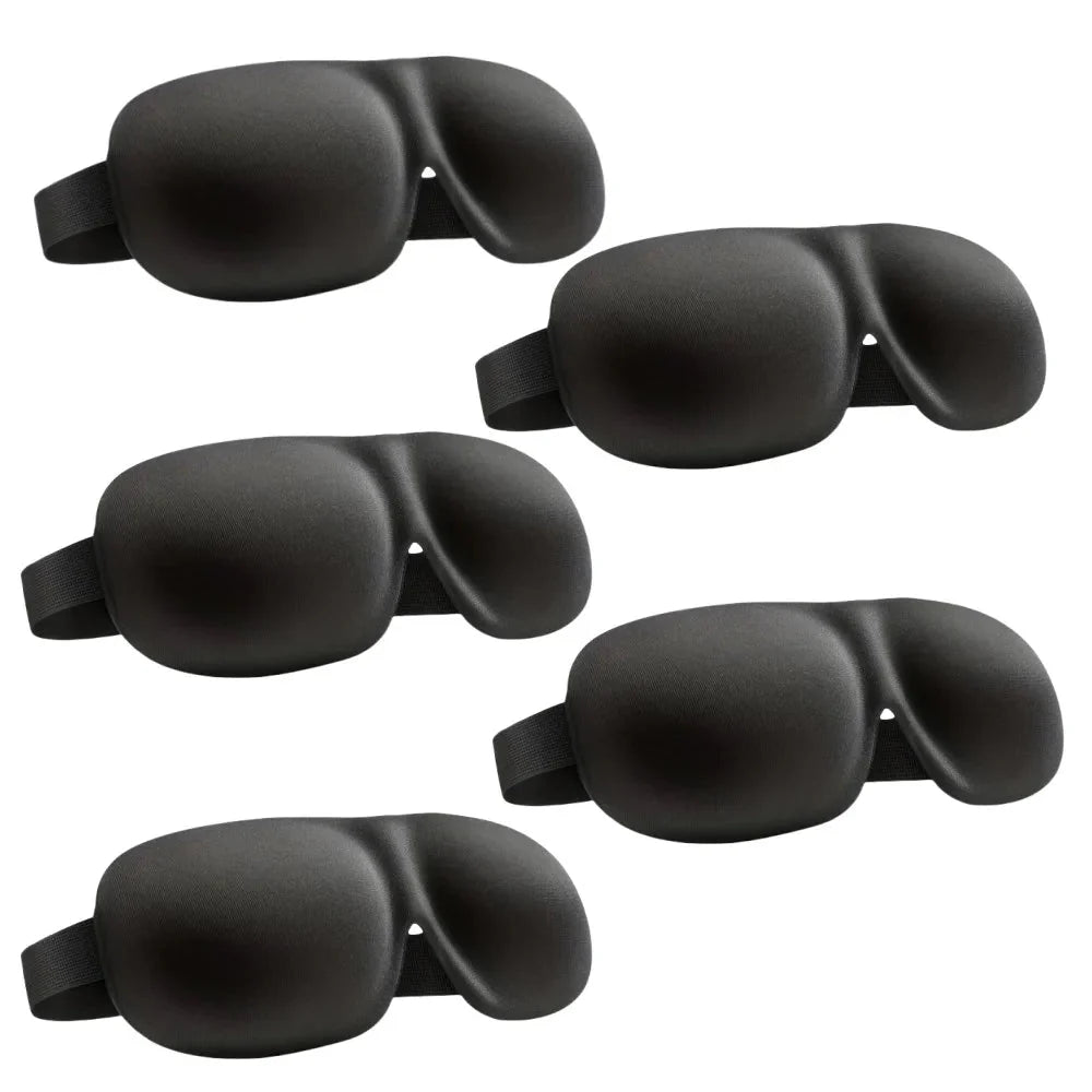 3D Contoured Sleep Mask – Ultra-Soft Breathable Light Blocking Eye Cover