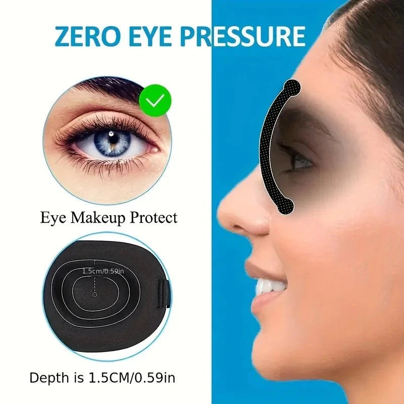 3D Contoured Sleep Mask – Ultra-Soft Breathable Light Blocking Eye Cover