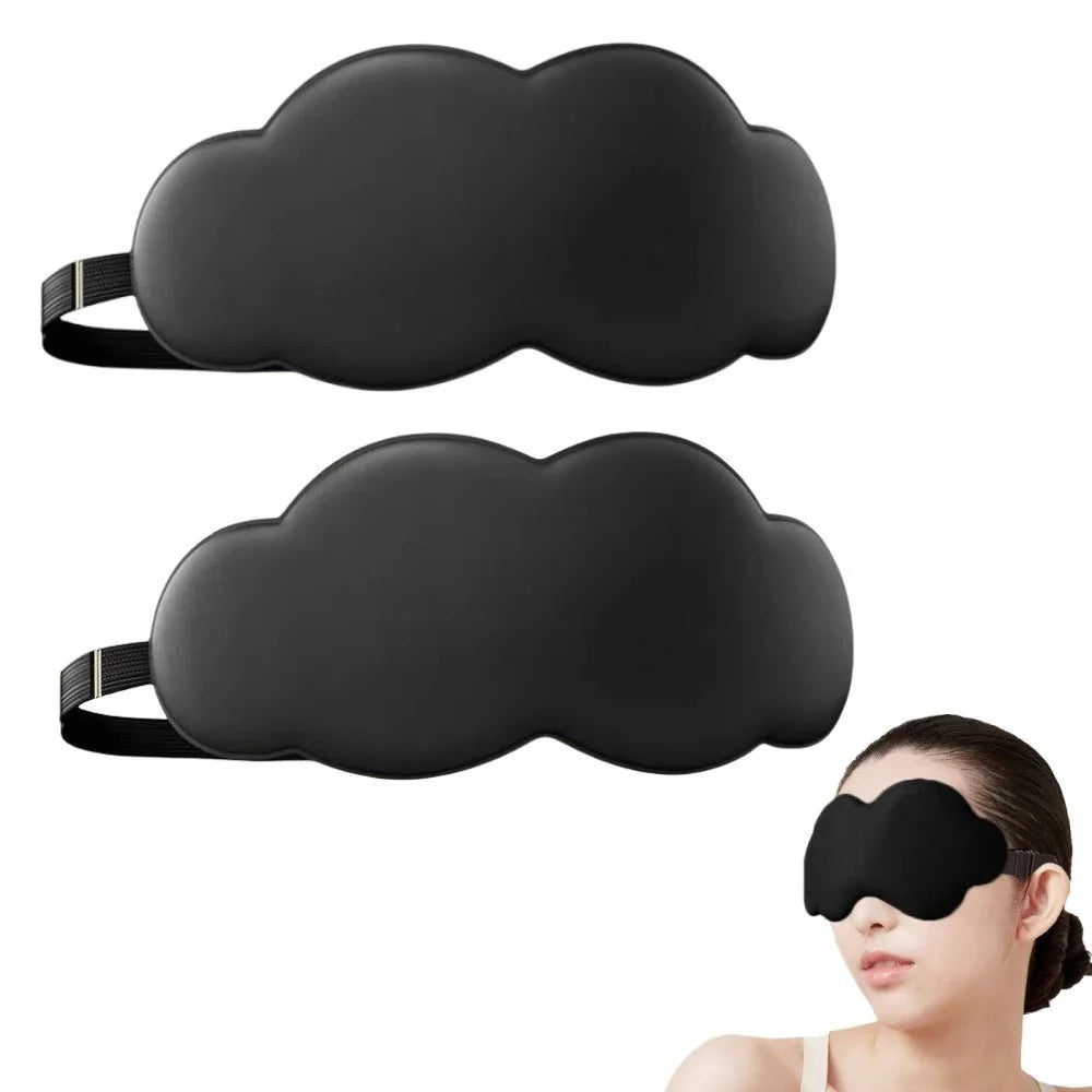3D Contoured Sleep Mask – Ultra-Soft Breathable Light Blocking Eye Cover