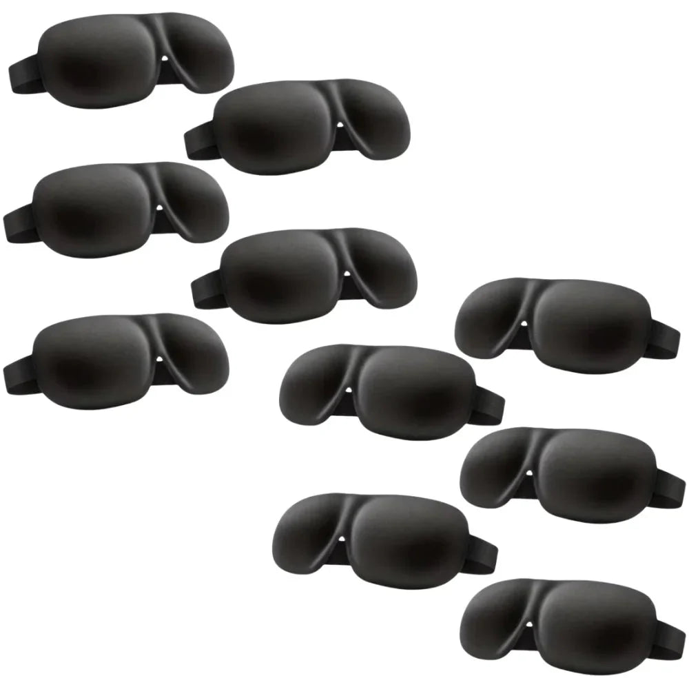 3D Contoured Sleep Mask – Ultra-Soft Breathable Light Blocking Eye Cover