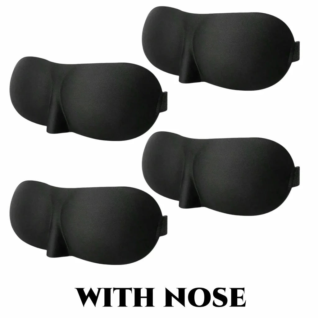 3D Contoured Sleep Mask – Ultra-Soft Breathable Light Blocking Eye Cover