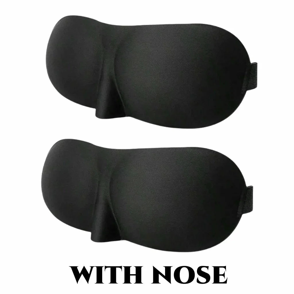 3D Contoured Sleep Mask – Ultra-Soft Breathable Light Blocking Eye Cover