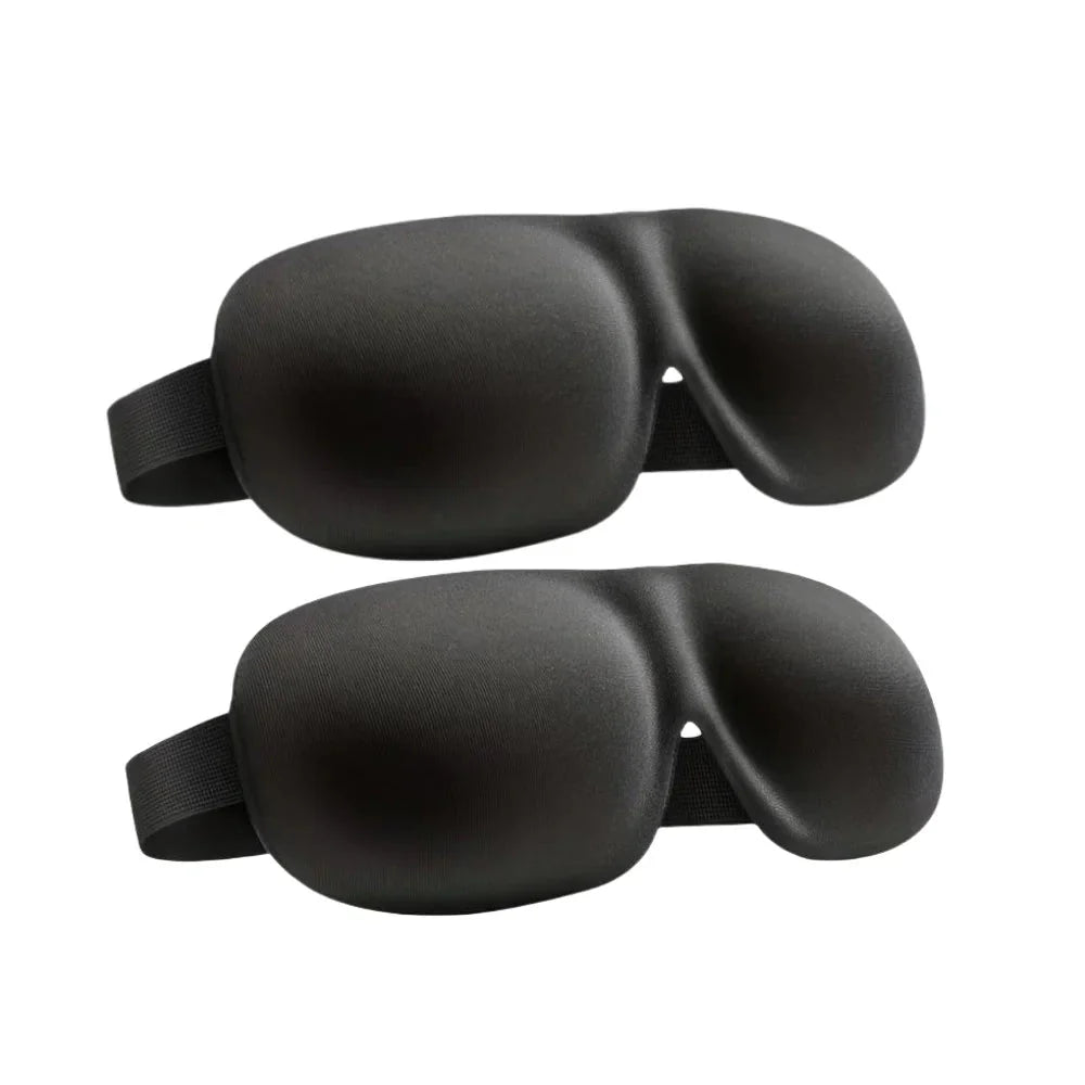 3D Contoured Sleep Mask – Ultra-Soft Breathable Light Blocking Eye Cover