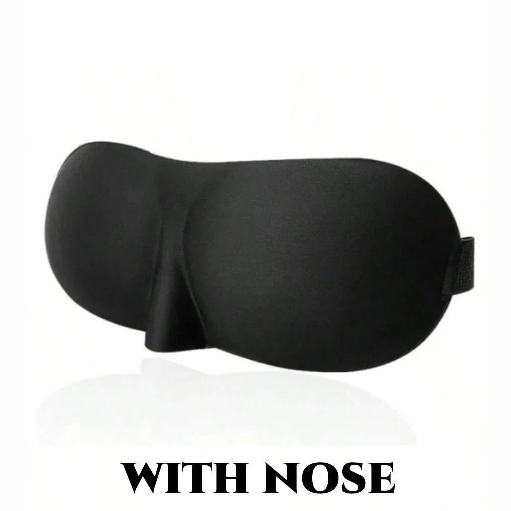 3D Contoured Sleep Mask – Ultra-Soft Breathable Light Blocking Eye Cover