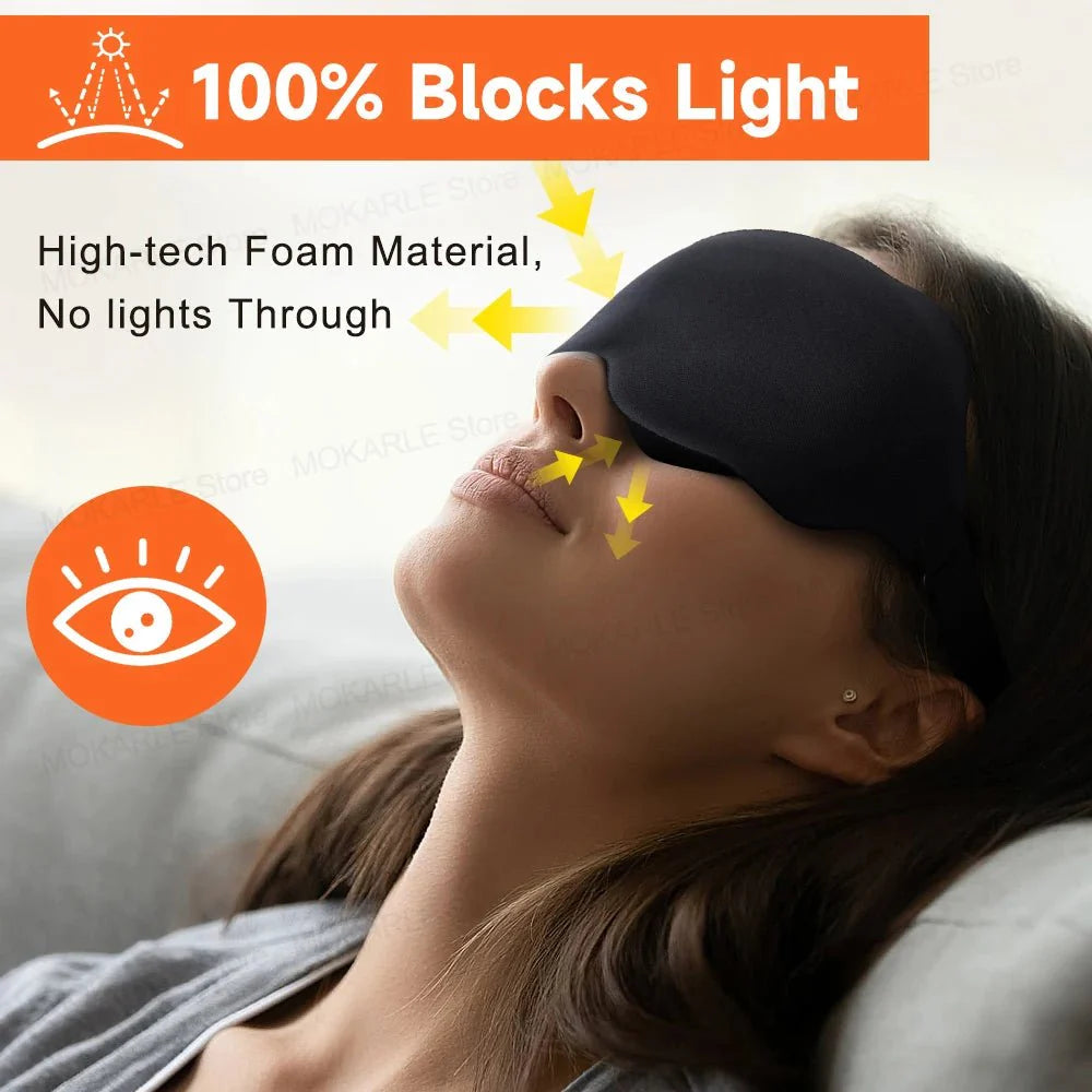 3D Sleeping Mask – Breathable Light-Blocking Eyeshade