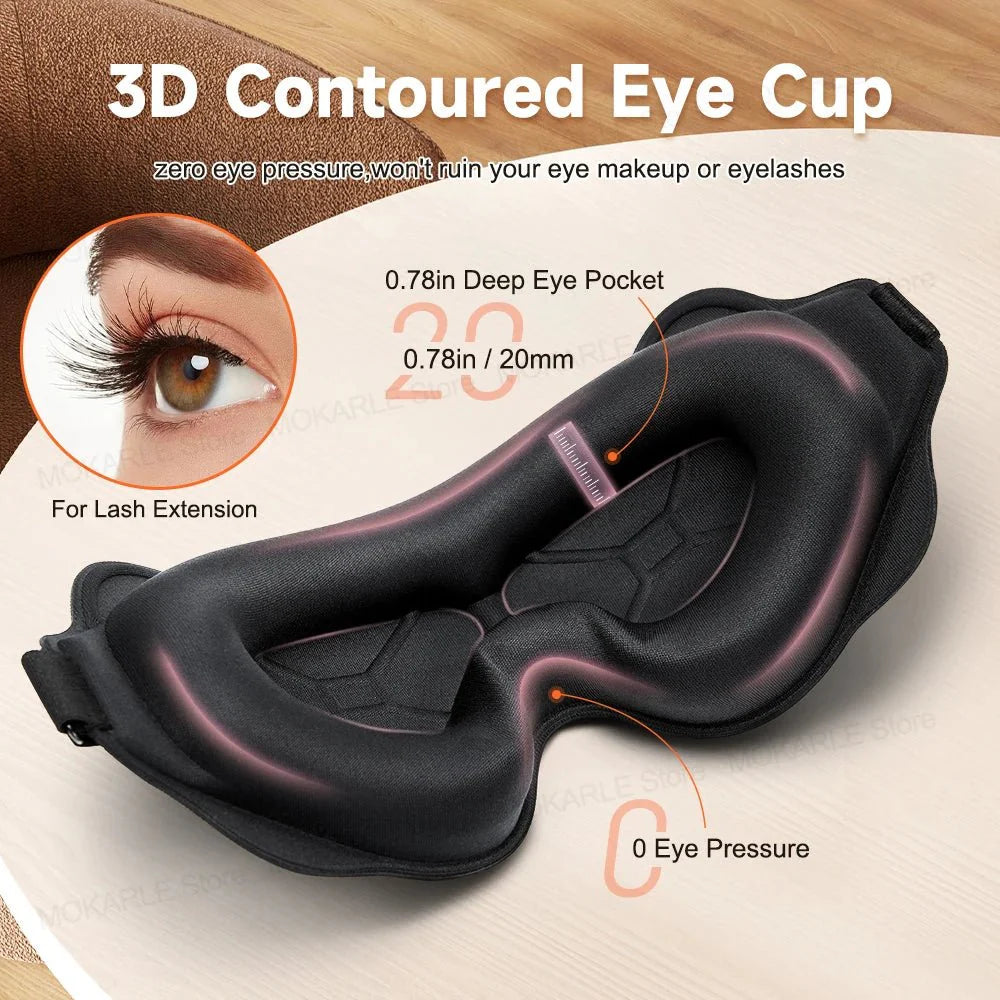 3D Sleeping Mask – Breathable Light-Blocking Eyeshade