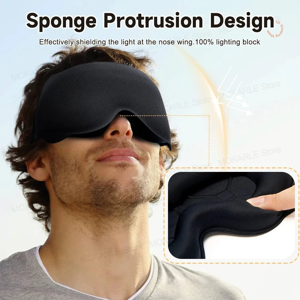 3D Sleeping Mask – Breathable Light-Blocking Eyeshade