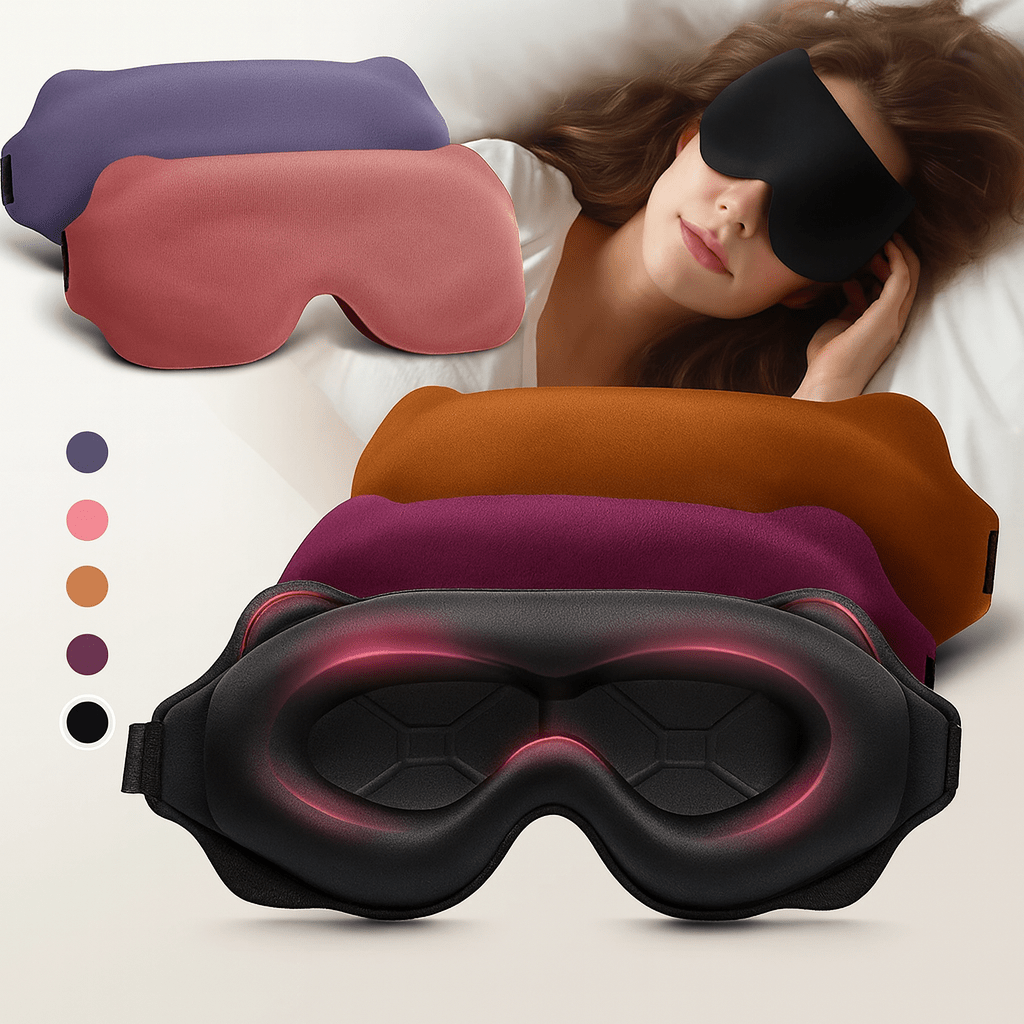 3D Sleeping Mask – Breathable Light-Blocking Eyeshade