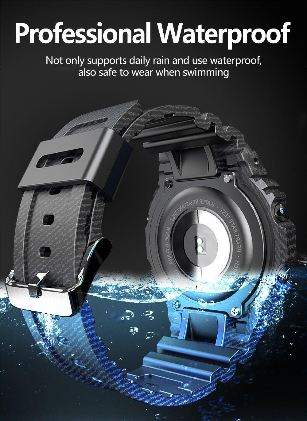 Ocean Army Smart Watch Fitness Tracker Heart Rate Monitor