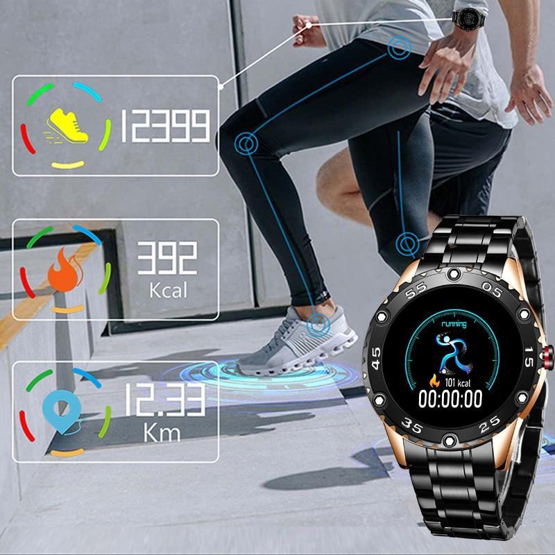 Mens Smart Watch IP67 Waterproof Heart Rate Fitness Tracker