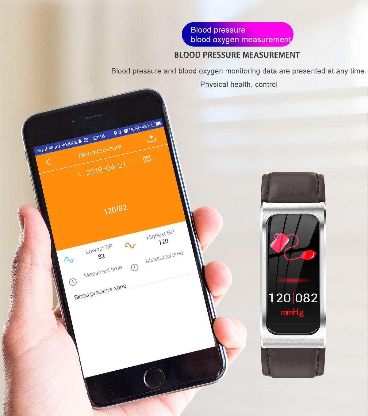 Luxury Elegant Womens Smart Watch Waterproof Heart Rate Fitness