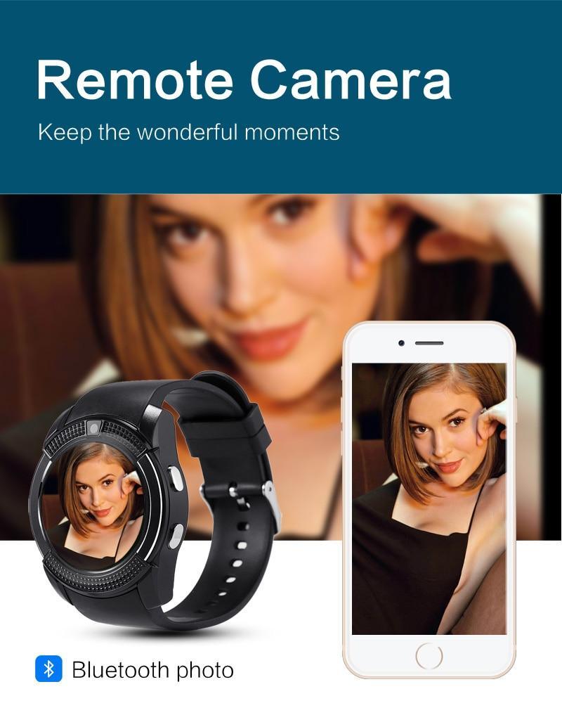 Mens Smart Watch SIM Card Camera Call Heart Rate