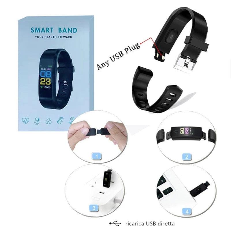 Kids Smart Sport Watch Fitness Tracker Waterproof Heart Rate Monitor