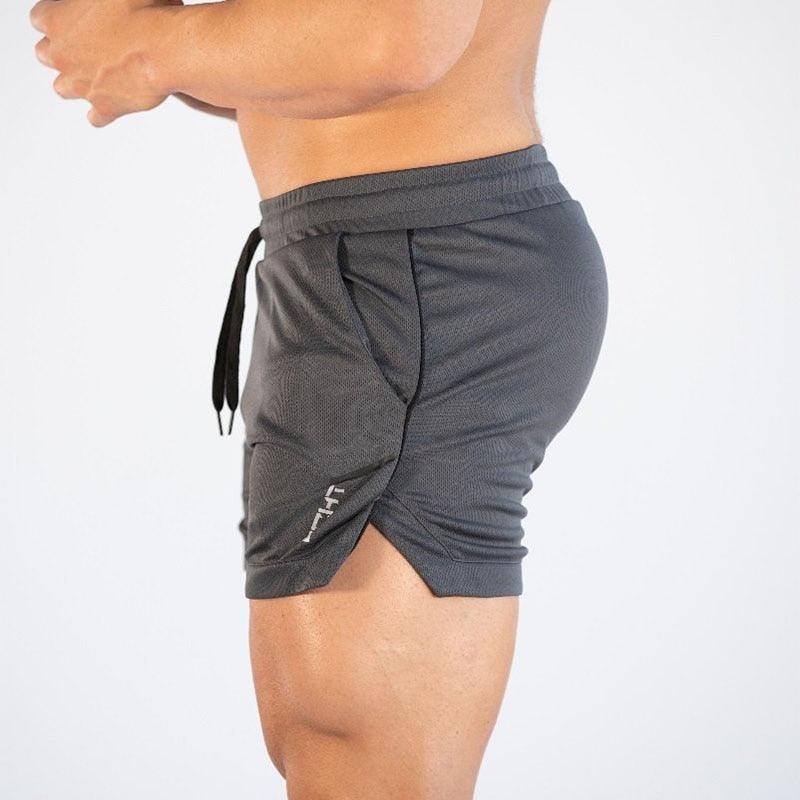 Mens Quick Dry 2 in 1 Gym Training Running Shorts Active