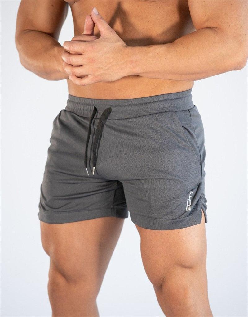 Mens Quick Dry 2 in 1 Gym Training Running Shorts Active