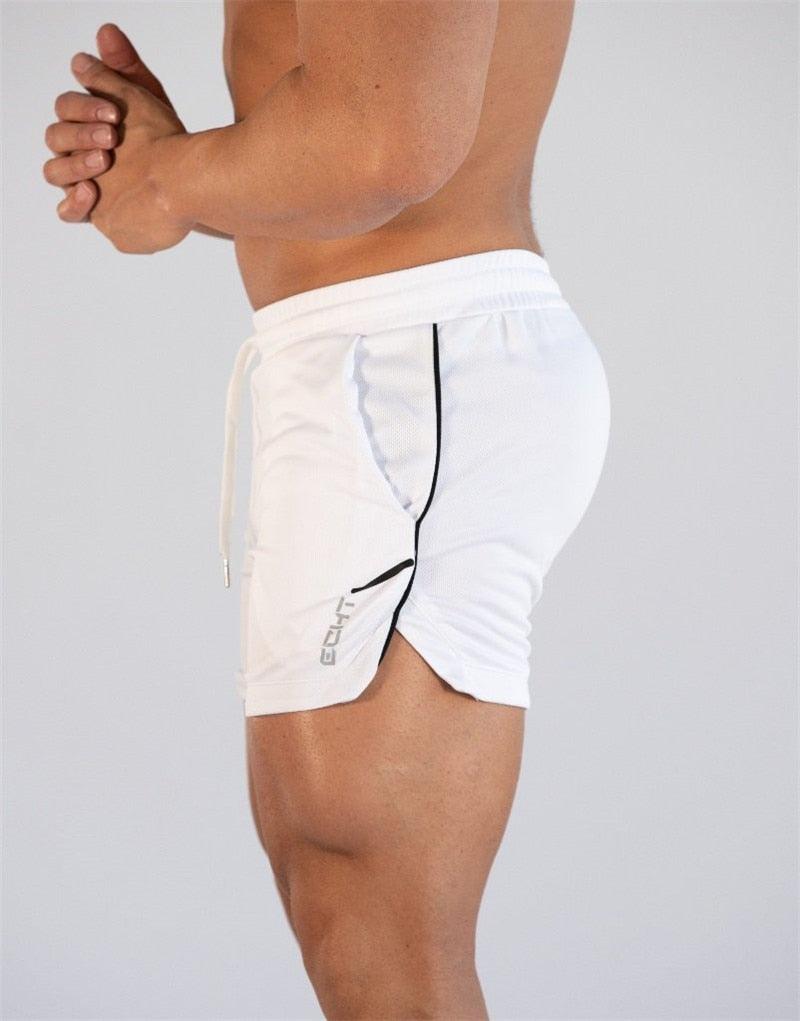 Mens Quick Dry 2 in 1 Gym Training Running Shorts Active