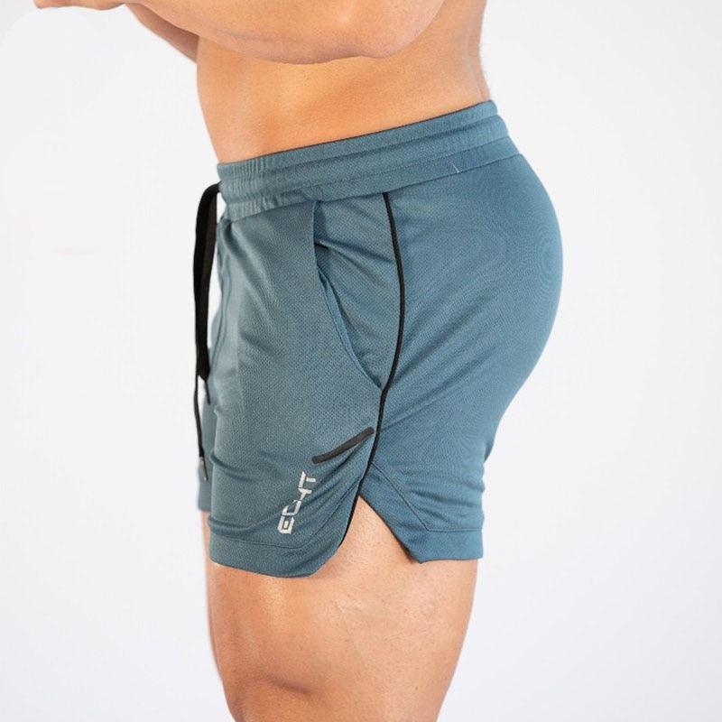 Mens Quick Dry 2 in 1 Gym Training Running Shorts Active