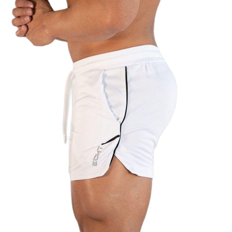 Mens Quick Dry 2 in 1 Gym Training Running Shorts Active