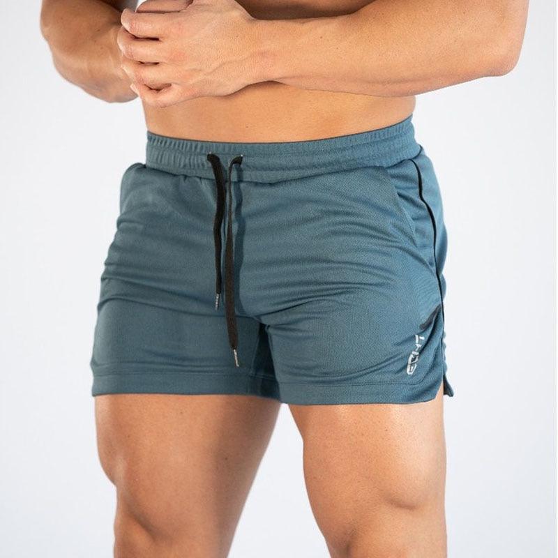 Mens Quick Dry 2 in 1 Gym Training Running Shorts Active