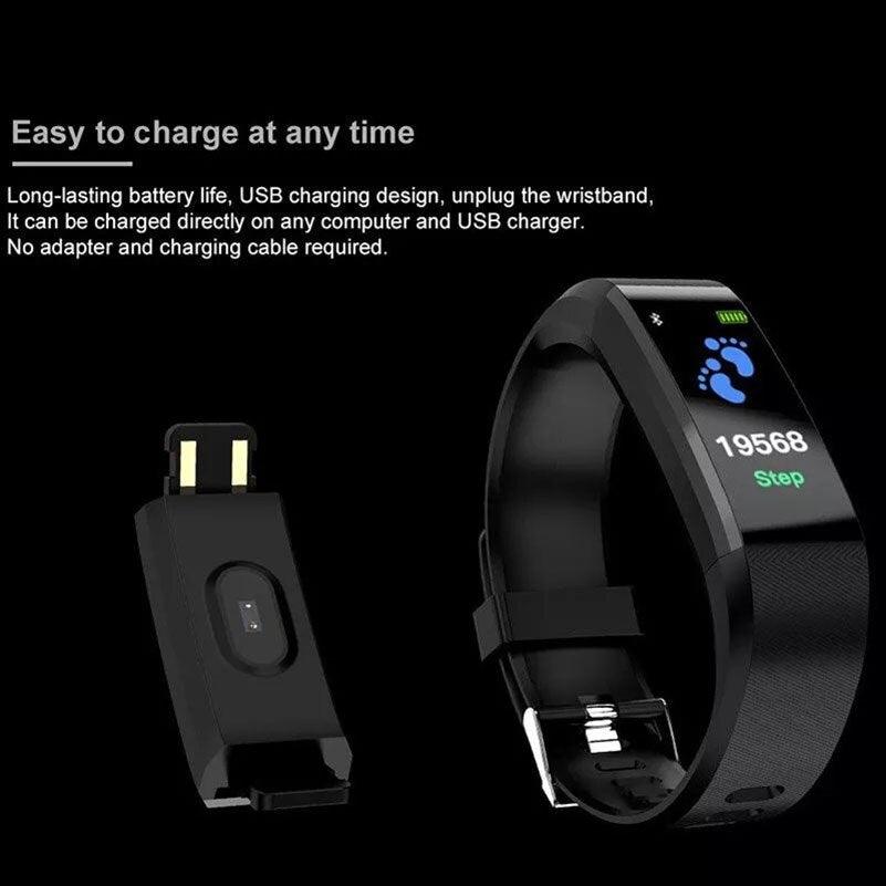 Kids Smart Sport Watch Fitness Tracker Waterproof Heart Rate Monitor