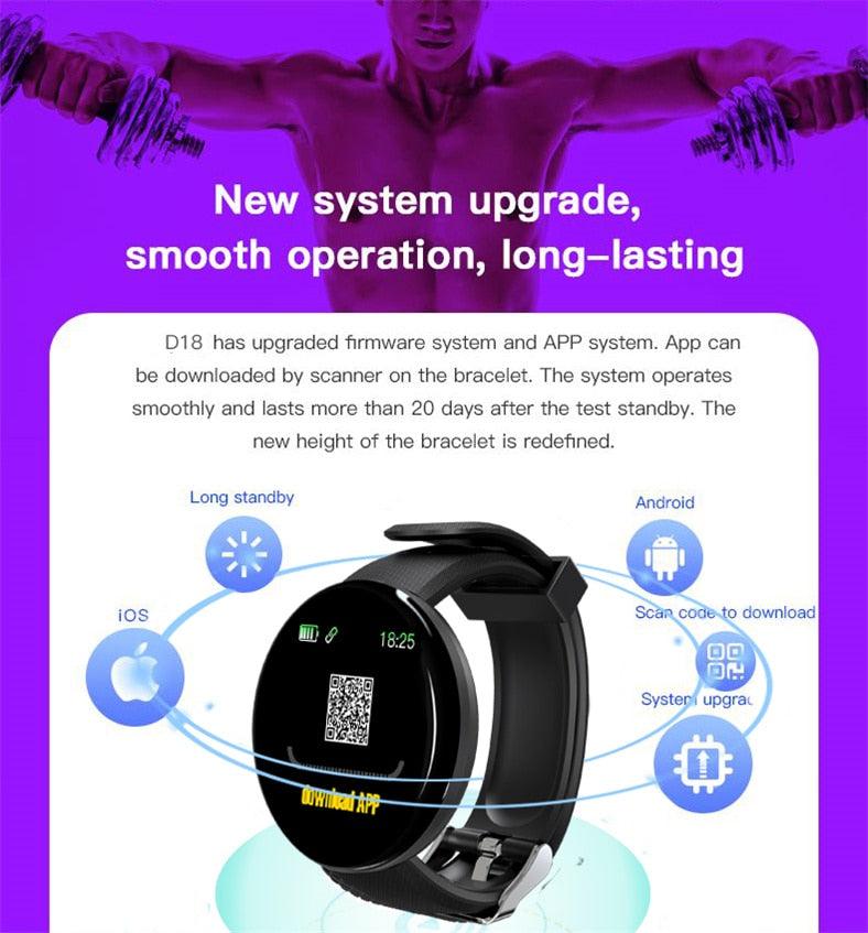 Smart Watch Heart Rate Fitness Tracker Waterproof Touch Screen Activity