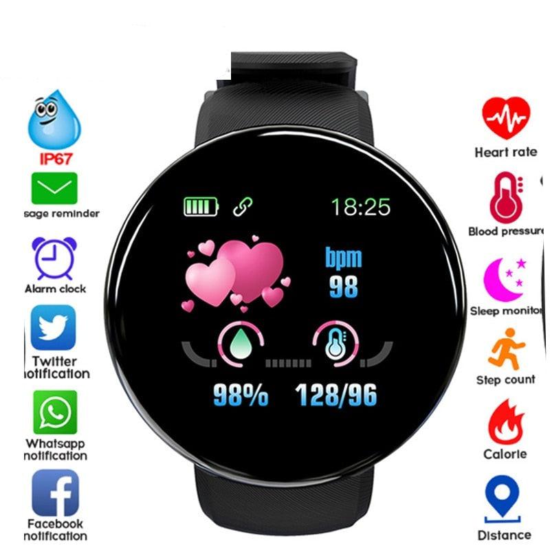 Smart Watch Heart Rate Fitness Tracker Waterproof Touch Screen Activity