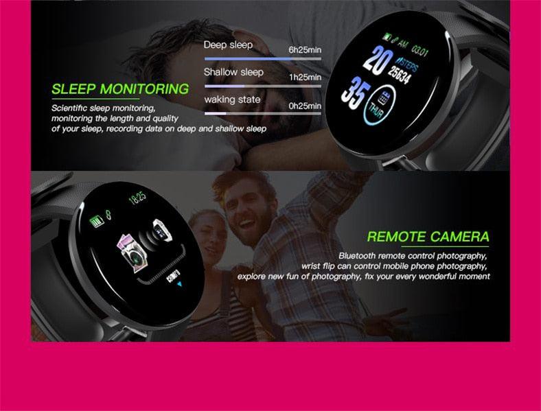 Smart Watch Heart Rate Fitness Tracker Waterproof Touch Screen Activity
