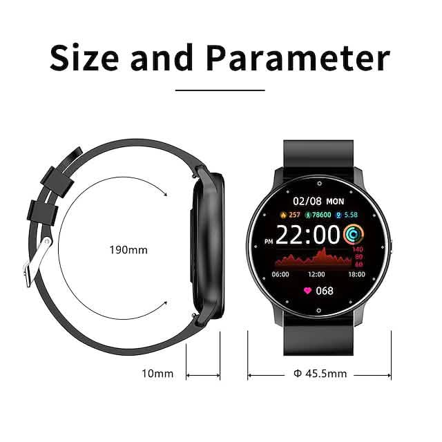Smart Watch 1.28 Inch Smartwatch Fitness Running Watch
