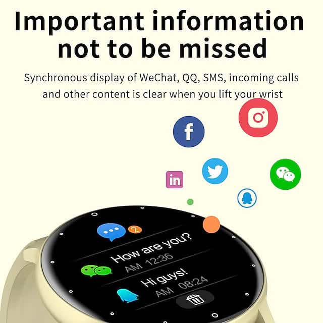 Smart Watch 1.28 Inch Smartwatch Fitness Running Watch