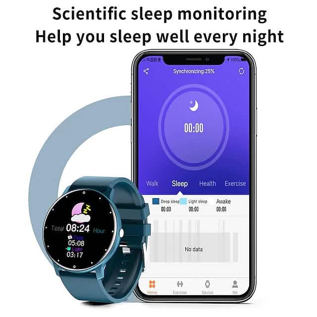 Smart Watch 1.28 Inch Smartwatch Fitness Running Watch